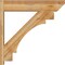 Ekena Millwork Merced Slat Rough Sawn Outlooker, Western Red Cedar, 8"W x 36"D x 36"H OUT08X36X36MRC06RWR - alternate 4